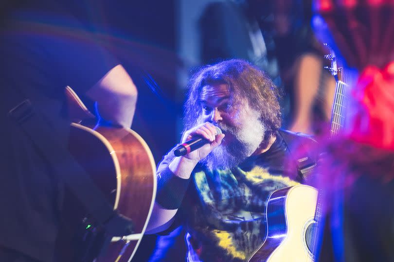 Jack Black performing in Tenacious D at the AO Arena -Credit:Centreline Films