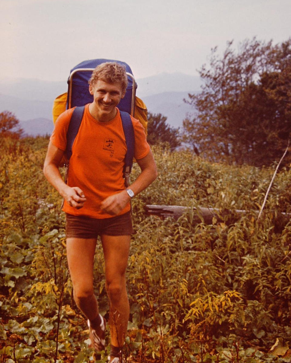 Young Ihor backpacking hiking in Ukraine. - Credit: Courtesy of Ihor Koval