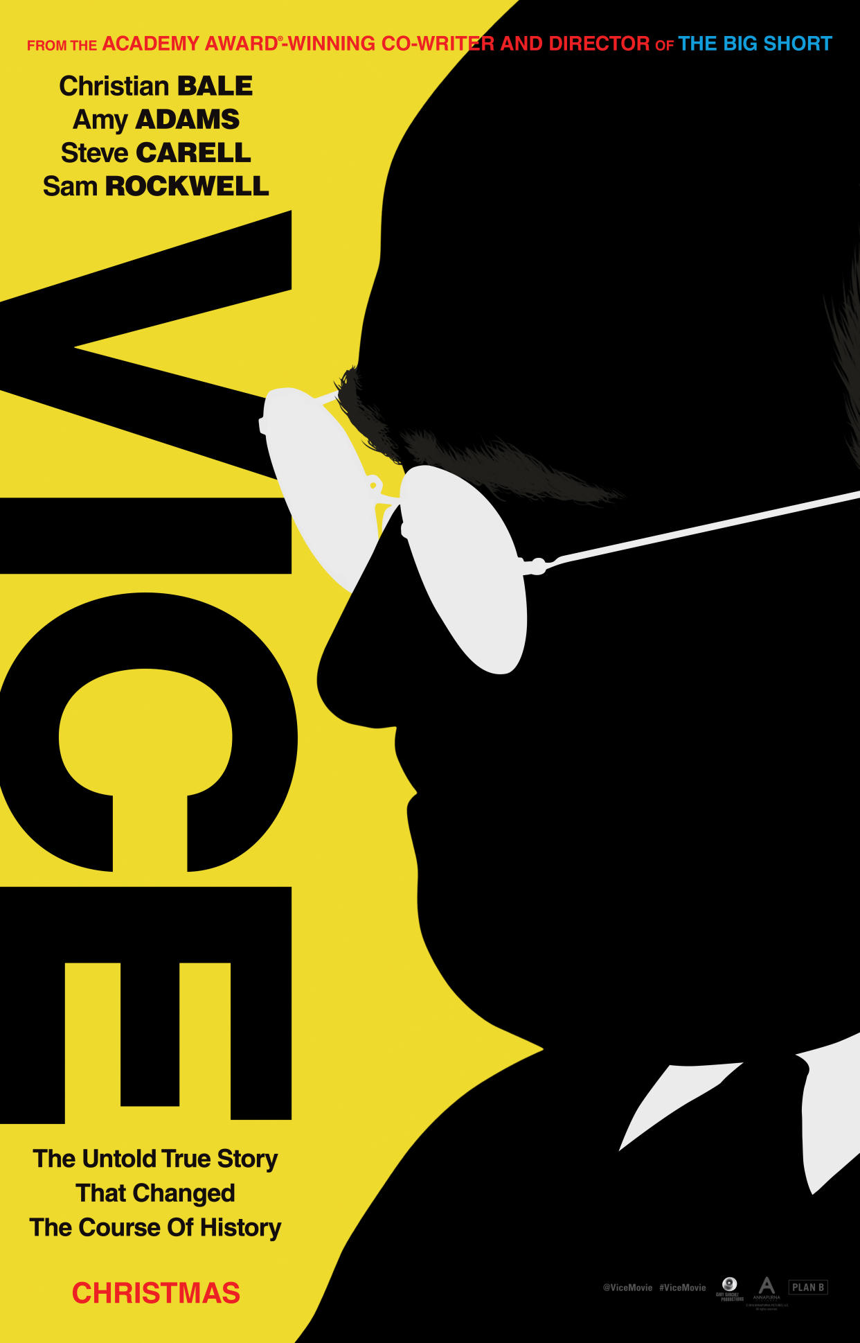 The just-released poster for <em>Vice</em>. (Photo: Annapurna Pictures)