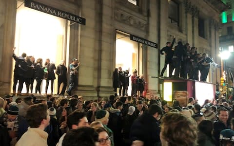 Fans celebrate the Philadelphia Eagles' Superbowl LII victory over the New England Patriots - Credit: Reuters