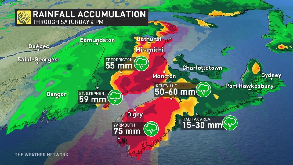 Hurricane Lee Rain Totals 8pm September 16 2023