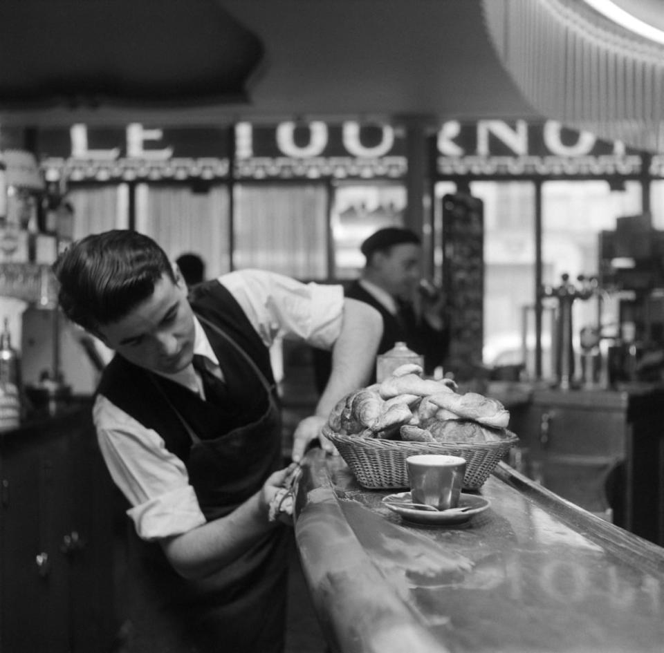 <div class="inline-image__caption"><p>"Parisian cafe Le Tournon in Saint Germain des Pres in Paris, France in the 1950s."</p></div> <div class="inline-image__credit">Dominique Berretty/Getty</div>