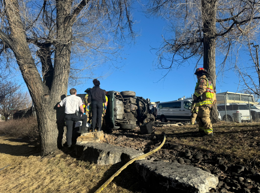 Rollover at I-25 and Uintah