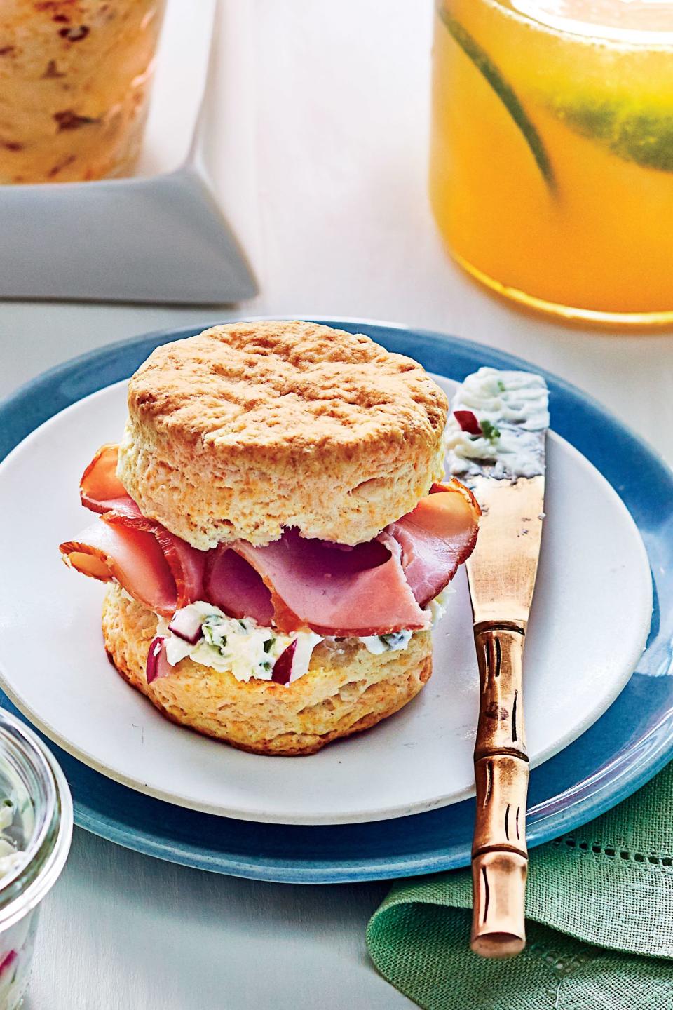 Buttermilk Biscuits with Ham