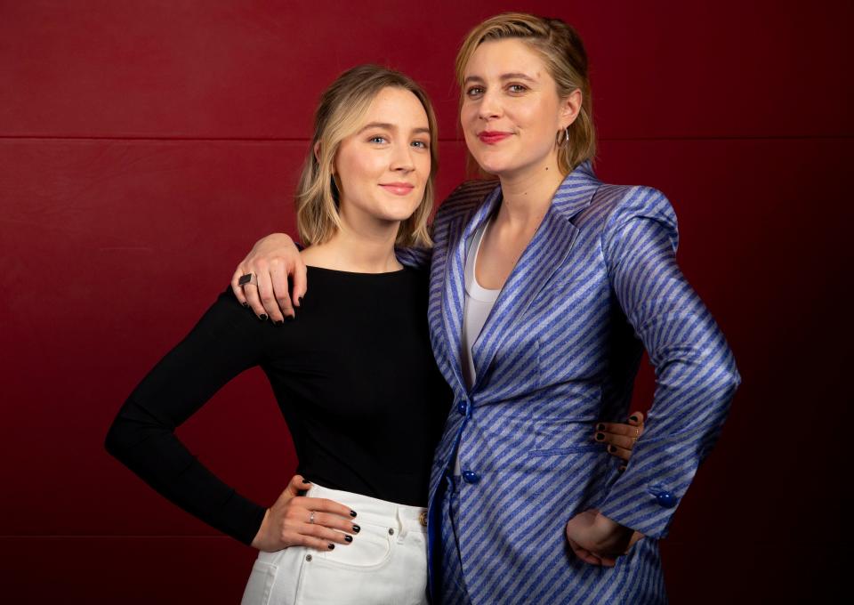 Saoirse Ronan, left, and director Greta Gerwig reunited for "Little Women" just eight months after attending the Oscars for their first film together, "Lady Bird."