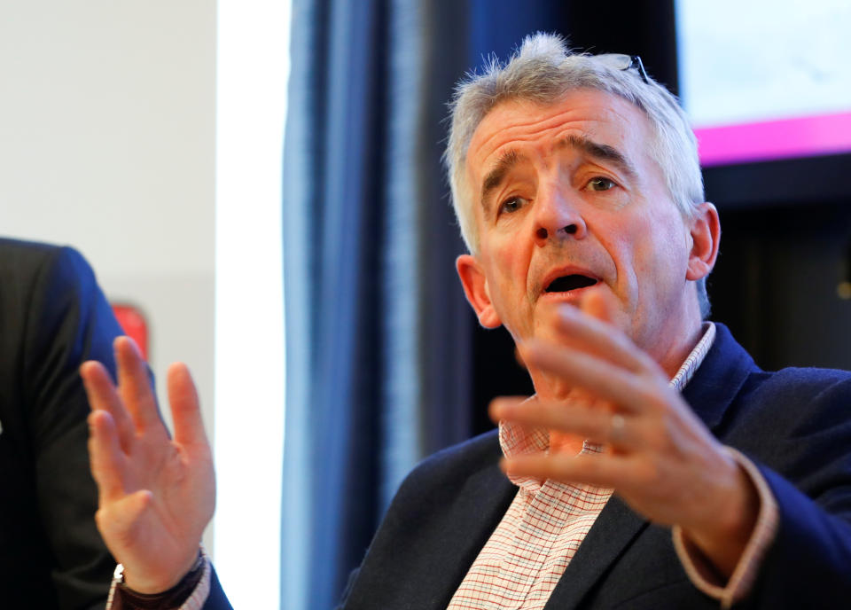 Ryanair chief Michael O'Leary is confident that travel will open up in the summer. Photo: Reuters