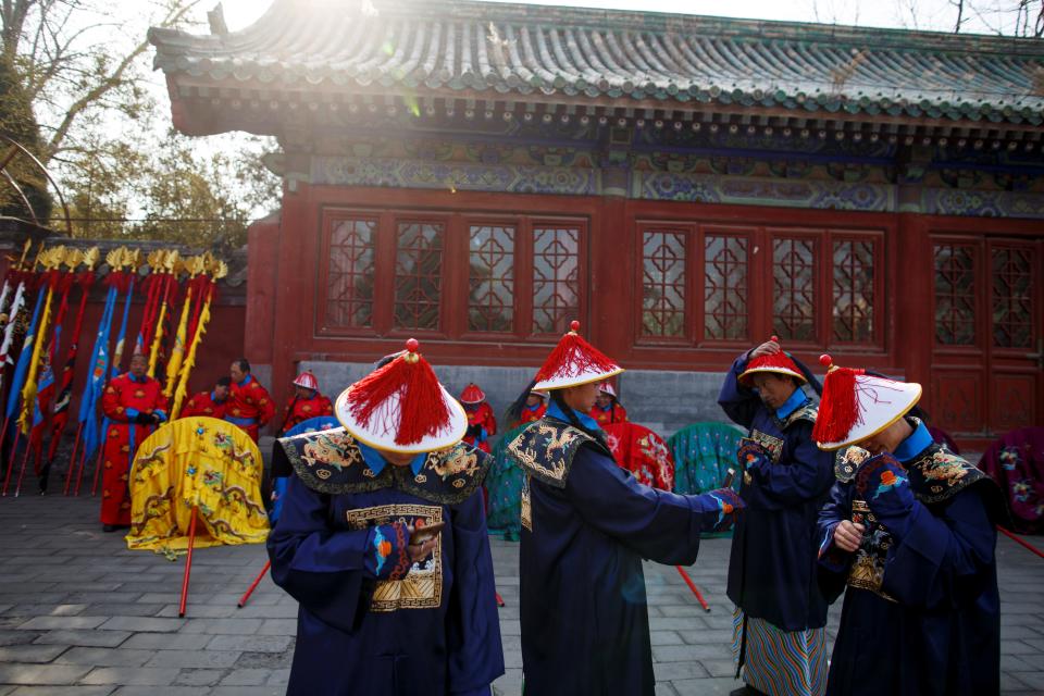 Temple of Earth in Ditan Park in Beijing, China lunar new year