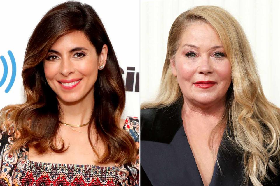 <p>Astrid Stawiarz/Getty; Matt Baron/BEI/Shutterstock</p> Jamie-Lynn Sigler and Christina Applegate