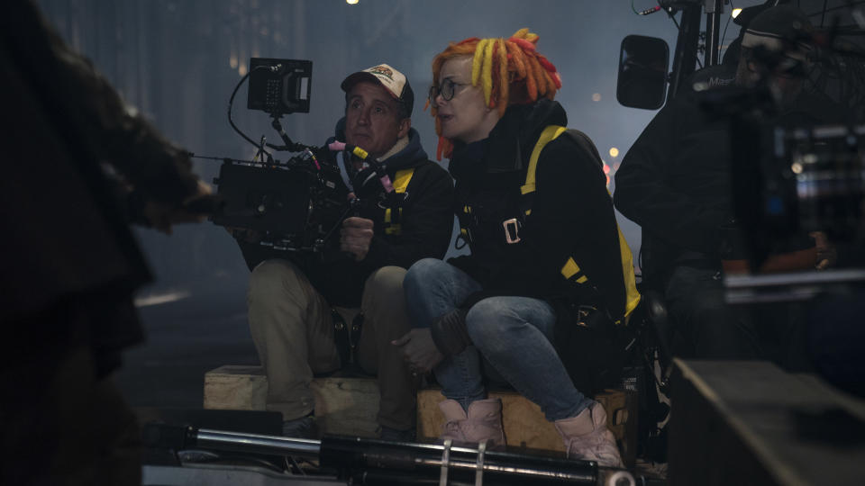 Lana Wachowski returned without her sister Lilly to helm 'The Matrix Resurrections'. (Murray Close/Warner Bros)