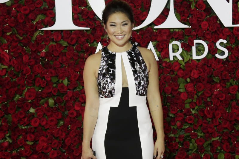 Jenna Ushkowitz arrives on the red carpet at the Tony Awards at the Beacon Theatre in 2016 in New York City. File Photo by John Angelillo/UPI