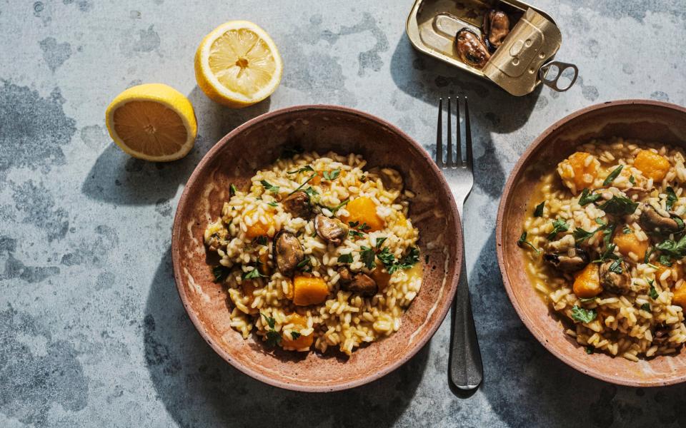 Smoked mussel and pumpkin risotto - Liz & Max Haarala Hamilton