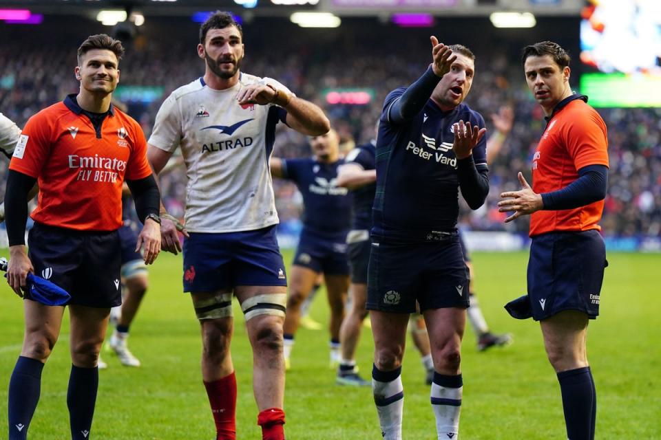 Scotland were denied by a contentious TMO decision against France (PA Wire)