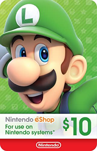 Nintendo eShop Gift Card ($10) (Amazon / Amazon)