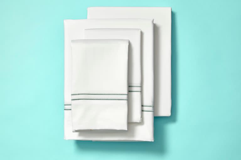 <p><strong>Cuddledown</strong></p><p><strong>$202.00</strong></p><p>Cotton sheets can look crumpled and messy at times (even when you take them out of the dryer right away), but this set has <strong>a wrinkle-resistant finish and looked the smoothest</strong> after we washed it. And because it’s certified by Oeko-TEX, you don’t need to worry about unsafe chemical levels from the finish.</p><p>The cotton is also combed to remove short, poking fibers, and testers gave it top marks for feeling smooth. Although the fabric didn't perform as well in our strength test, it was durable overall in laundering tests, with minimal shrinkage.</p>