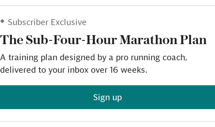 Marathon Newsletter (SUBSCRIBER) article