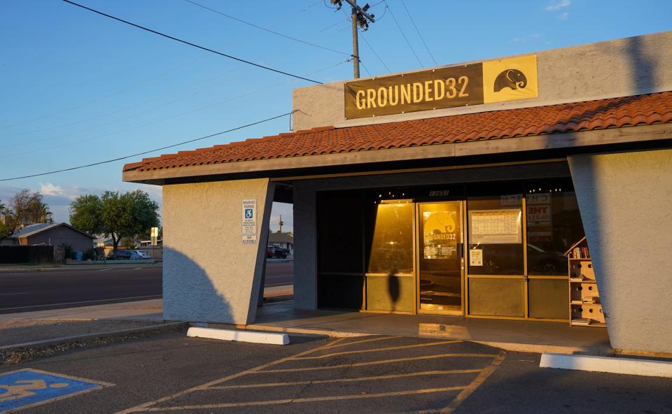 The exterior of Grounded32, a non-profit organization dedicated to eradicating loneliness, located in Phoenix.