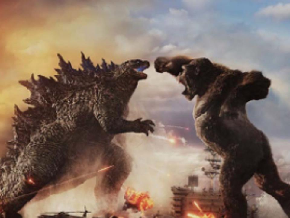 ‘Godzilla v Kong’ is being removed from Netflix in January (Warner Bros Pictures)