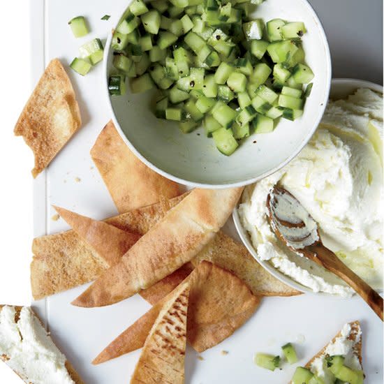 Whipped Feta with Cucumbers