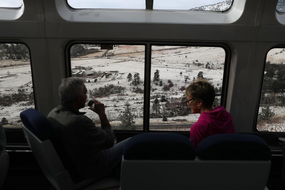 Passengers in sightseer lounge