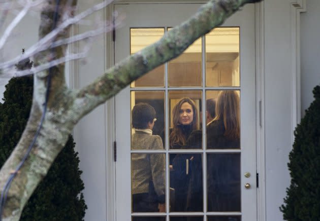 Brangelina spotted at the Oval Office