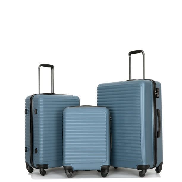 <p><a href="https://go.redirectingat.com?id=74968X1596630&url=https%3A%2F%2Fwww.walmart.com%2Fip%2FTravelhouse-3-Piece-Hardside-Luggage-Set-Hardshell-Lightweight-Suitcase-with-TSA-Lock-Spinner-Wheels-20in24in28in-Light-Purple%2F2937337824&sref=https%3A%2F%2F" rel="nofollow noopener" target="_blank" data-ylk="slk:Shop Now;elm:context_link;itc:0;sec:content-canvas" class="link ">Shop Now</a></p><p>Travelhouse Three-Piece Luggage Set</p><p>$99.99</p>