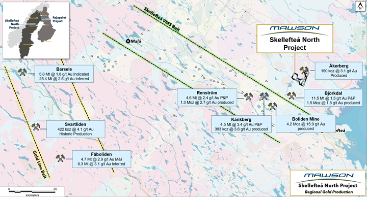 Mawson Gold Limited, Monday, June 13, 2022, Press release picture