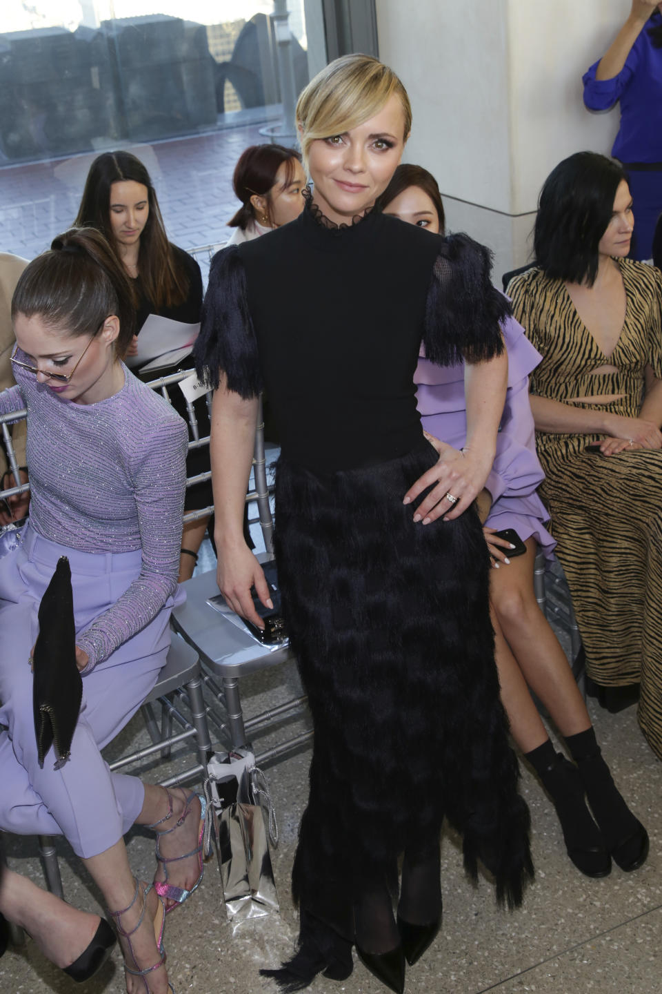 FILE - Actress Christina Ricci attends the Christian Siriano Runway Show during New York Fashion Week on Feb. 9, 2019, in New York. Ricci turns 41 on Feb. 12. (Photo by Brent N. Clarke/Invision/AP, File)