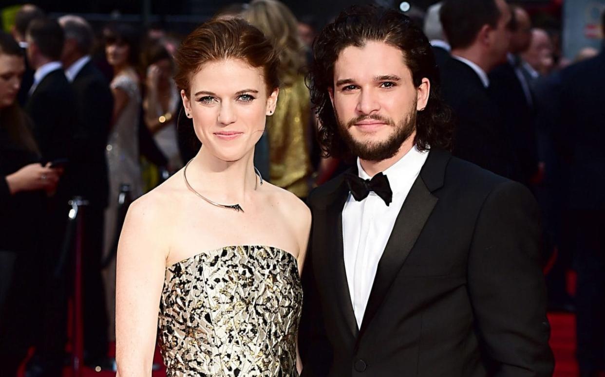 Kit Harington and Rose Leslie have announced they are engaged  - PA