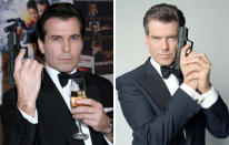 <b>Movie star stunt doubles</b><br><br> <b>Suited and booted…</b> Douglas James was <b>Pierce Brosnan’s</b> regular stunt double during Bond, and actually looked a bit like him, with a dash of Ray Liotta thrown in. (Credit: Rex) <br><br><b>[Related gallery: <a href="http://uk.movies.yahoo.com/photos/best-movie-star-lookalikes-slideshow/" data-ylk="slk:Best movie star lookalikes;elm:context_link;itc:0;sec:content-canvas;outcm:mb_qualified_link;_E:mb_qualified_link;ct:story;" class="link  yahoo-link">Best movie star lookalikes</a>]</b>