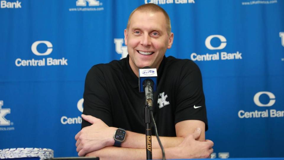 UK’s men’s basketball coach Mark Pope hosts a summer press conference on June 25 at the Joe Craft Center.