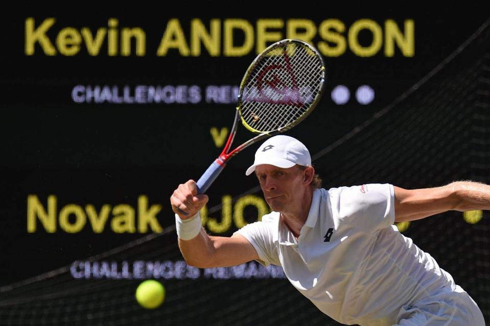 Anderson couldn't keep up with Djokovic after a marathon semi-final (AFP/Getty Images)