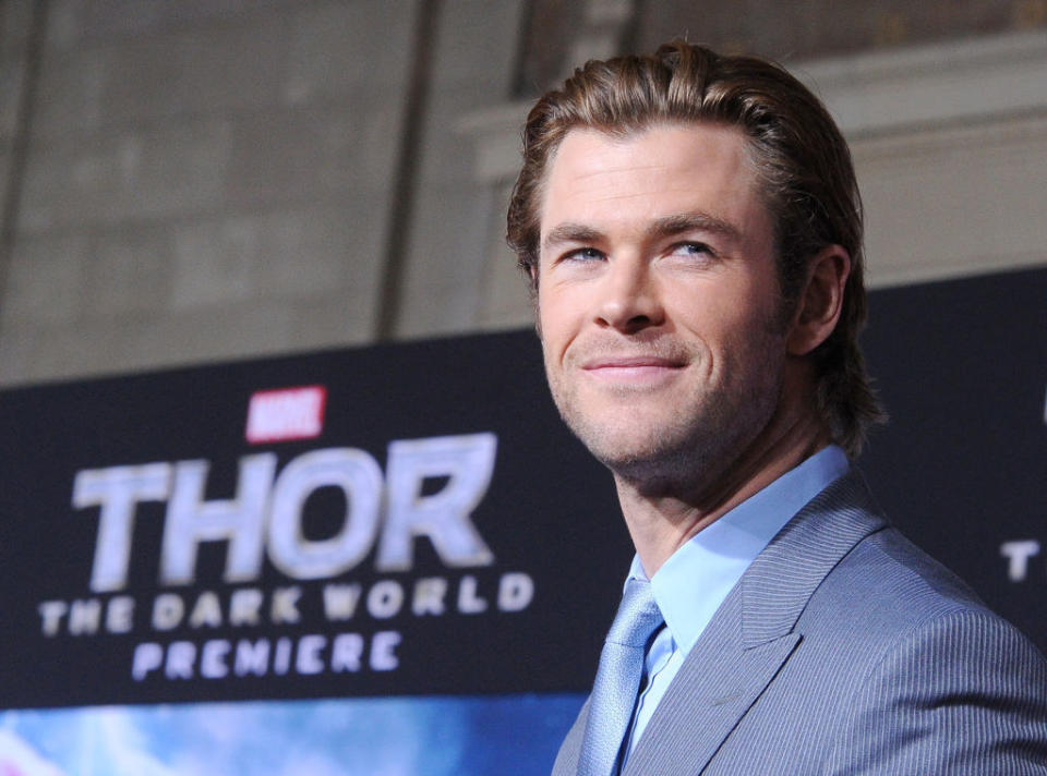 Chris Hemsworth arrives at the premiere of Marvel's "Thor: The Dark World"