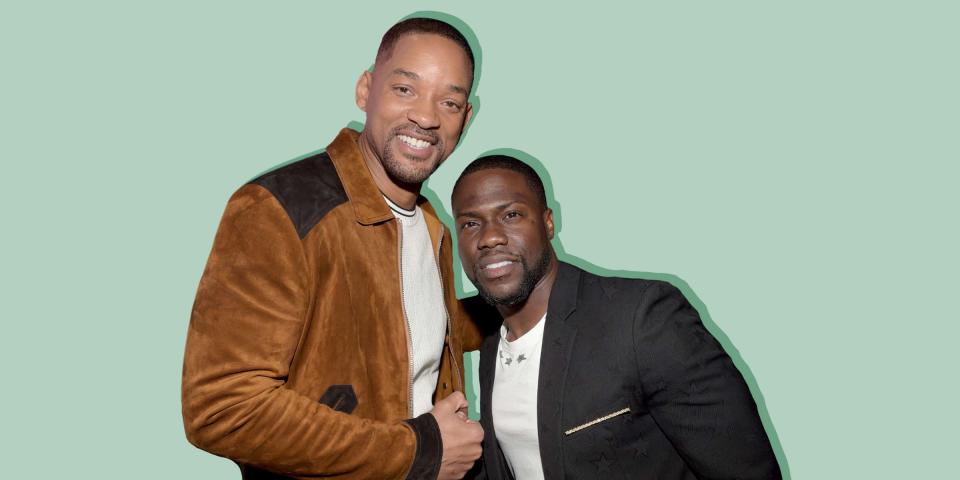 Will Smith (l.) is all geared up for his big trip with Kevin Hart! (TODAY Illustration / Getty Images)