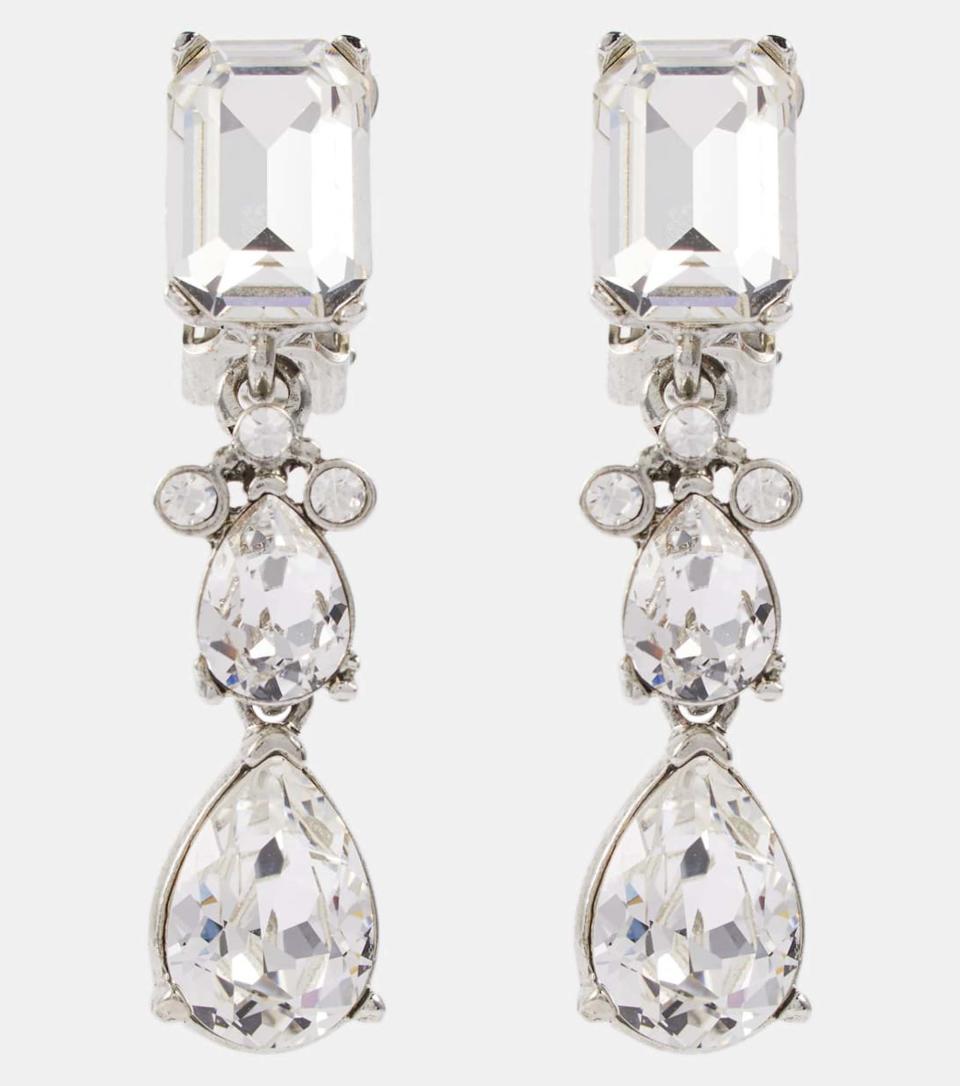 Boucles d'oreilles pendantes Oscar De La Renta