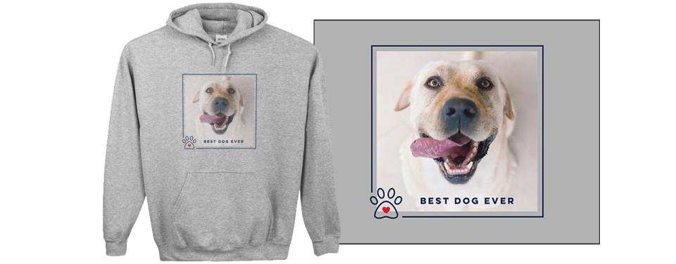 shutterfly back to school product on white background Best in Show Best Dog Ever Custom Hoodie