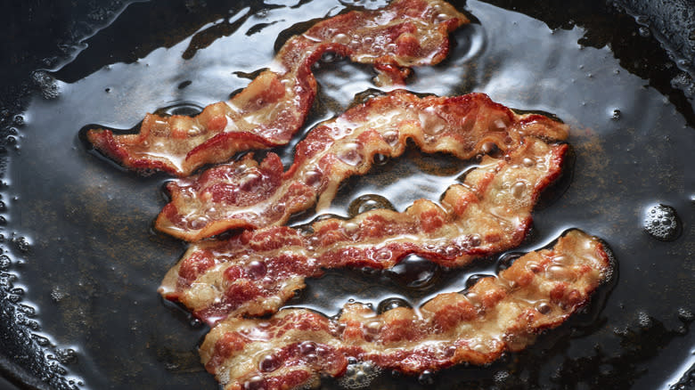 fried bacon