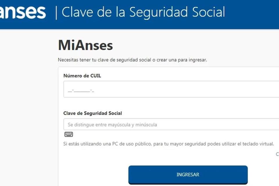 Para iniciar un reclamo se debe ingresar en Mi ANSES