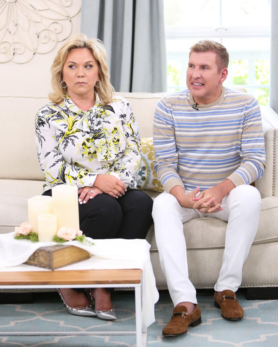 Reality TV personalities Julie Chrisley and Todd Chrisley in 2018.