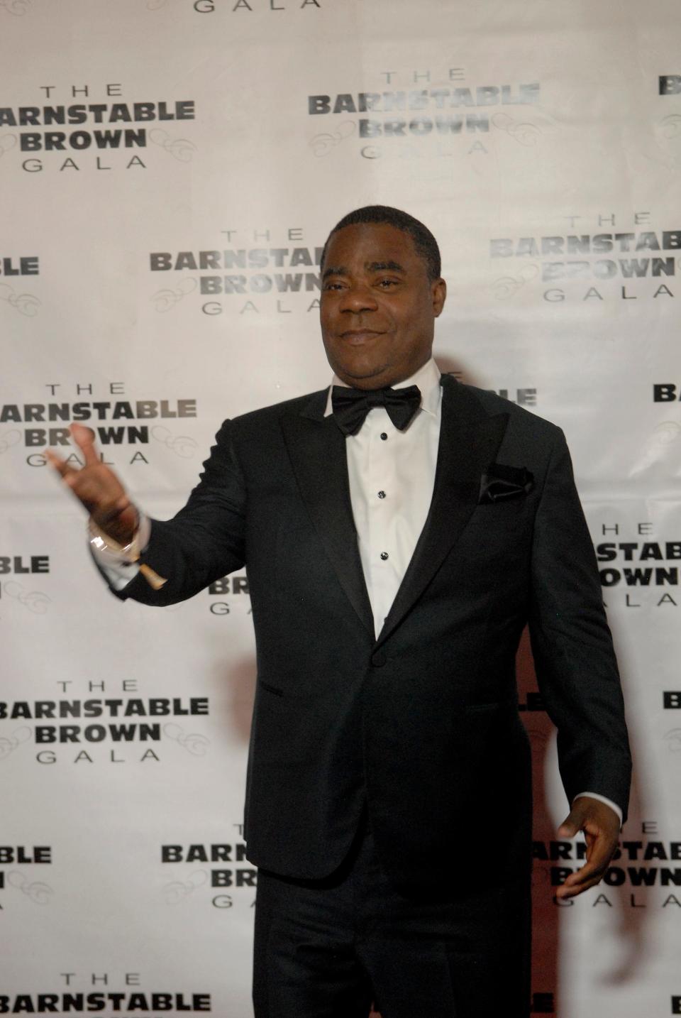 Comedian Tracy Morgan poses on the red carpet at the 35th annual Barnstable Brown Gala on Friday night. May 03, 2024