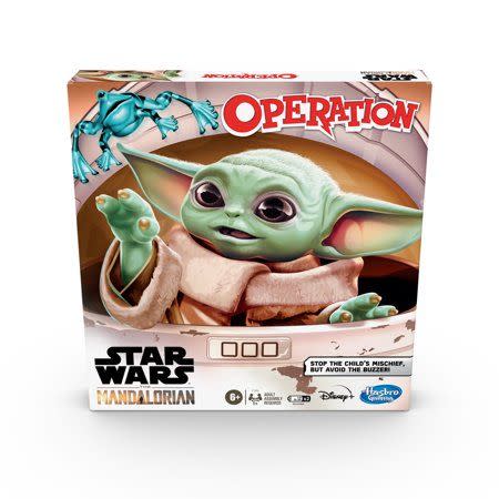 <p><strong>Hasbro</strong></p><p>walmart.com</p><p><strong>$18.59</strong></p><p><a href="https://go.redirectingat.com?id=74968X1596630&url=https%3A%2F%2Fwww.walmart.com%2Fip%2F263539418&sref=https%3A%2F%2Fwww.goodhousekeeping.com%2Fchildrens-products%2Ftoy-reviews%2Fg31157593%2Fbaby-yoda-toys%2F" rel="nofollow noopener" target="_blank" data-ylk="slk:Shop Now;elm:context_link;itc:0;sec:content-canvas" class="link ">Shop Now</a></p><p>Thankfully, this game does not involve giving Baby Yoda surgery. Instead, he's stolen some items — a frog, a cup of broth, a mudhorn egg — and players have to use tweezers to remove them without setting off the buzzer. <em>Ages 6+</em></p>
