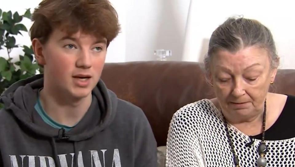 The 17-year-old recently returned to Oldham, near Manchester, and reunited with his grandmother, Susan Caruana (Good Morning Britain/ITV)