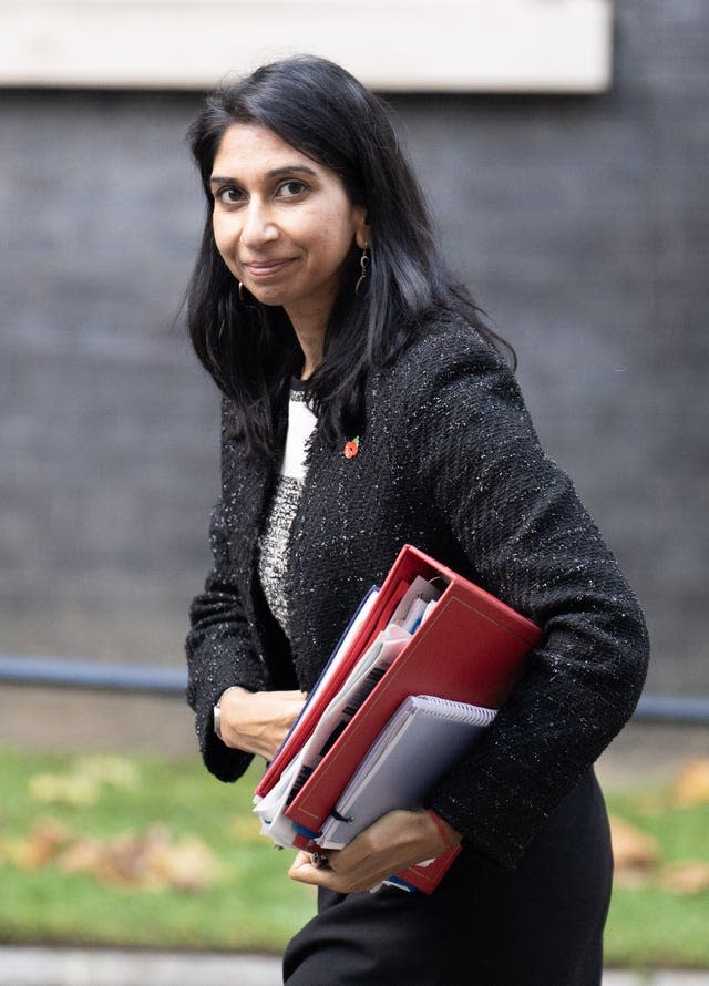 Home Secretary Suella Braverman has announced controversial plans to curb Channel crossing with new laws (James Manning/PA)