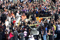 Pope Francis leads a Canonization Ceremony