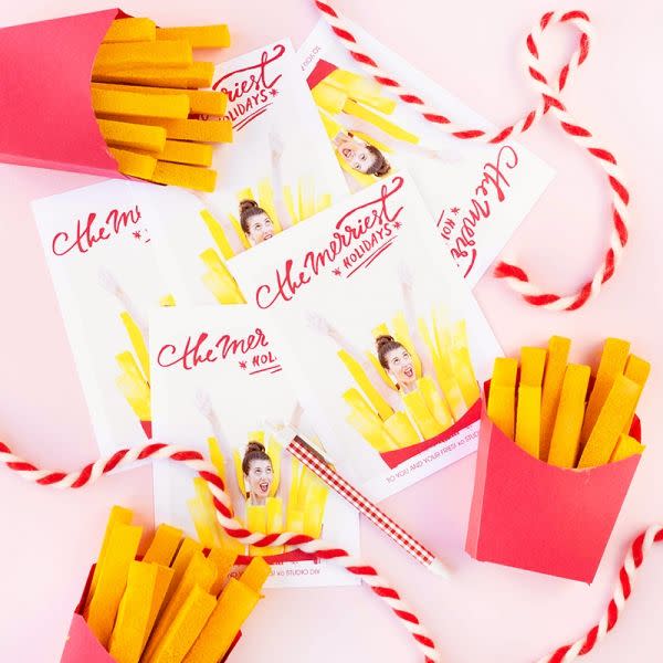 French Fries Christmas Card