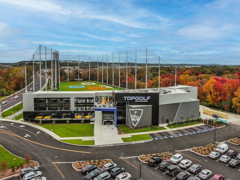 The state’s first Topgolf is at 777 Dedham St. in Canton.