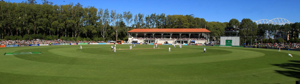 This picture taken on on March 8, 2012 shows a general view of University Oval during Day 2 of the first Test match between New Zealand and South Africa in Dunedin.