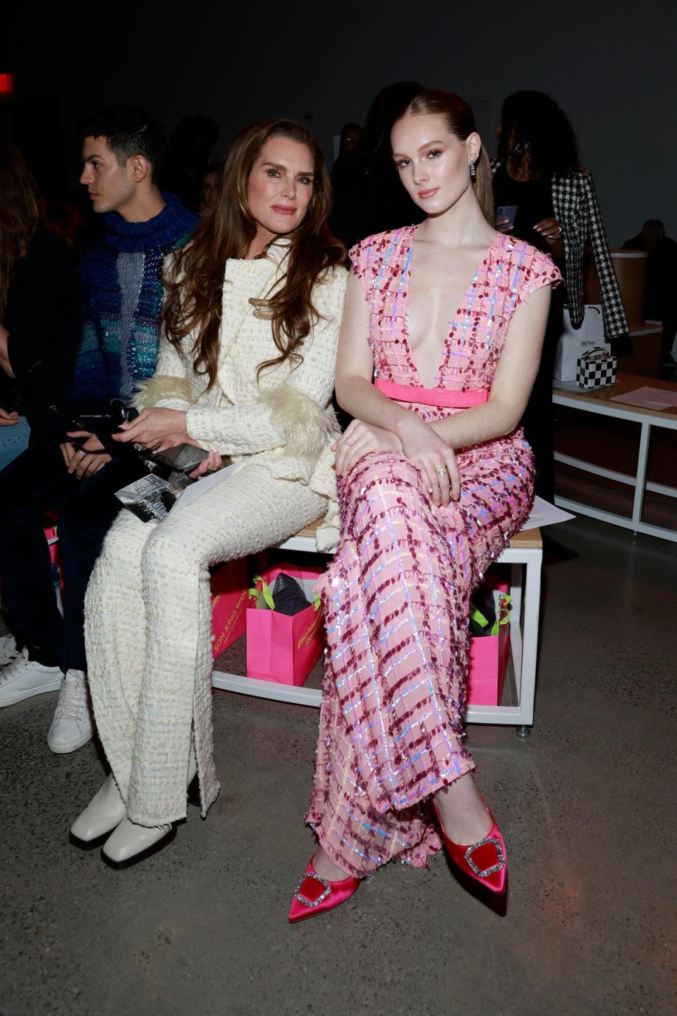 Brooke Shields and Grier Henchy attend the Son Jung Wan show (Getty Images for NYFW: The Shows)