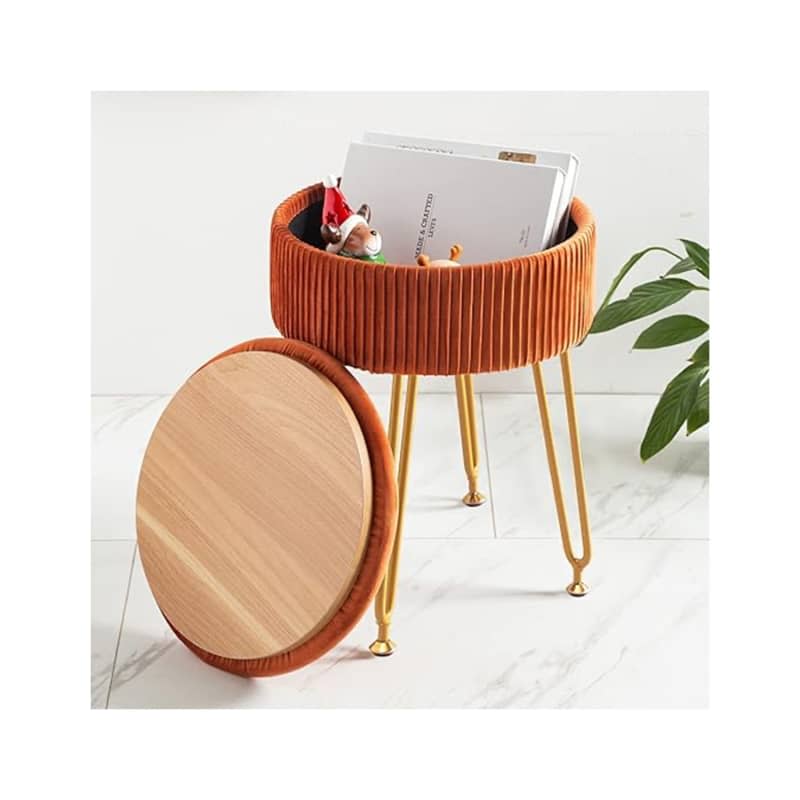 LUE BONA Velvet Vanity Stool Chair