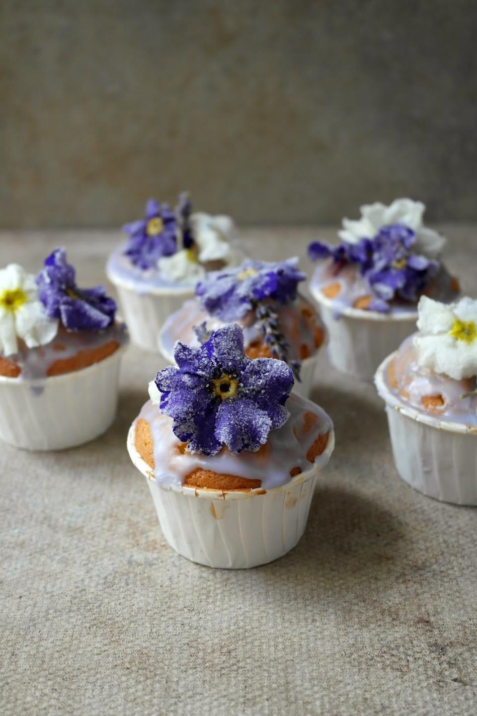 <strong>Get the <a href="http://www.twiggstudios.com/2014/02/lavender-cupcakes-with-candied-primroses.html" target="_blank">Lavender Cupcakes With Candied Primrose recipe</a> from Twigg Studios</strong>