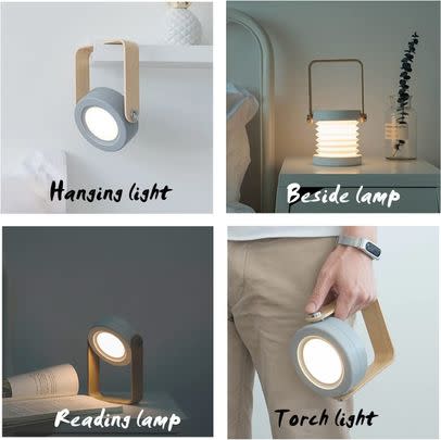 This funky folding bedside lamp is super versatile